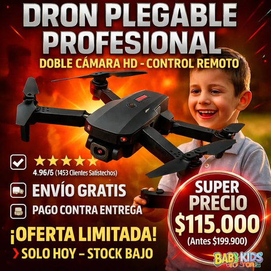 DRONE DOBLE CAMARA 4K HD 🛒 ¡Cómpralo ahora y captura el mundo desde otra perspectiva! Stock limitado